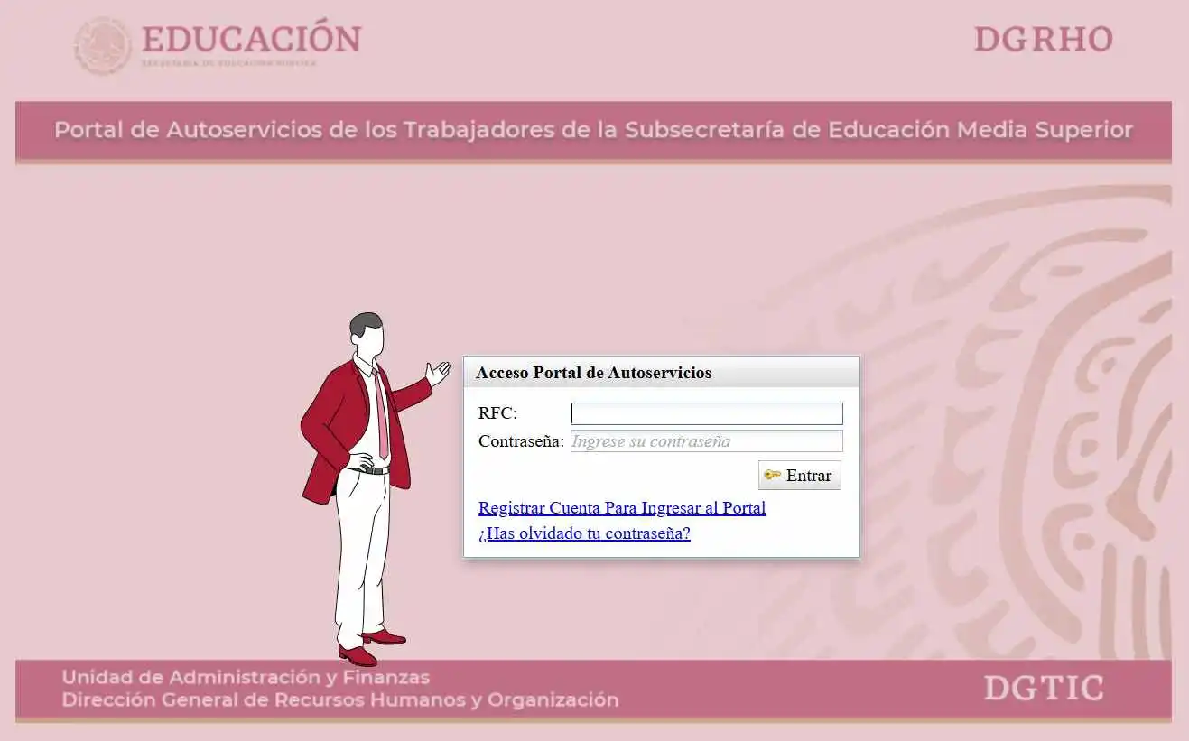 portal de autoservicios sep