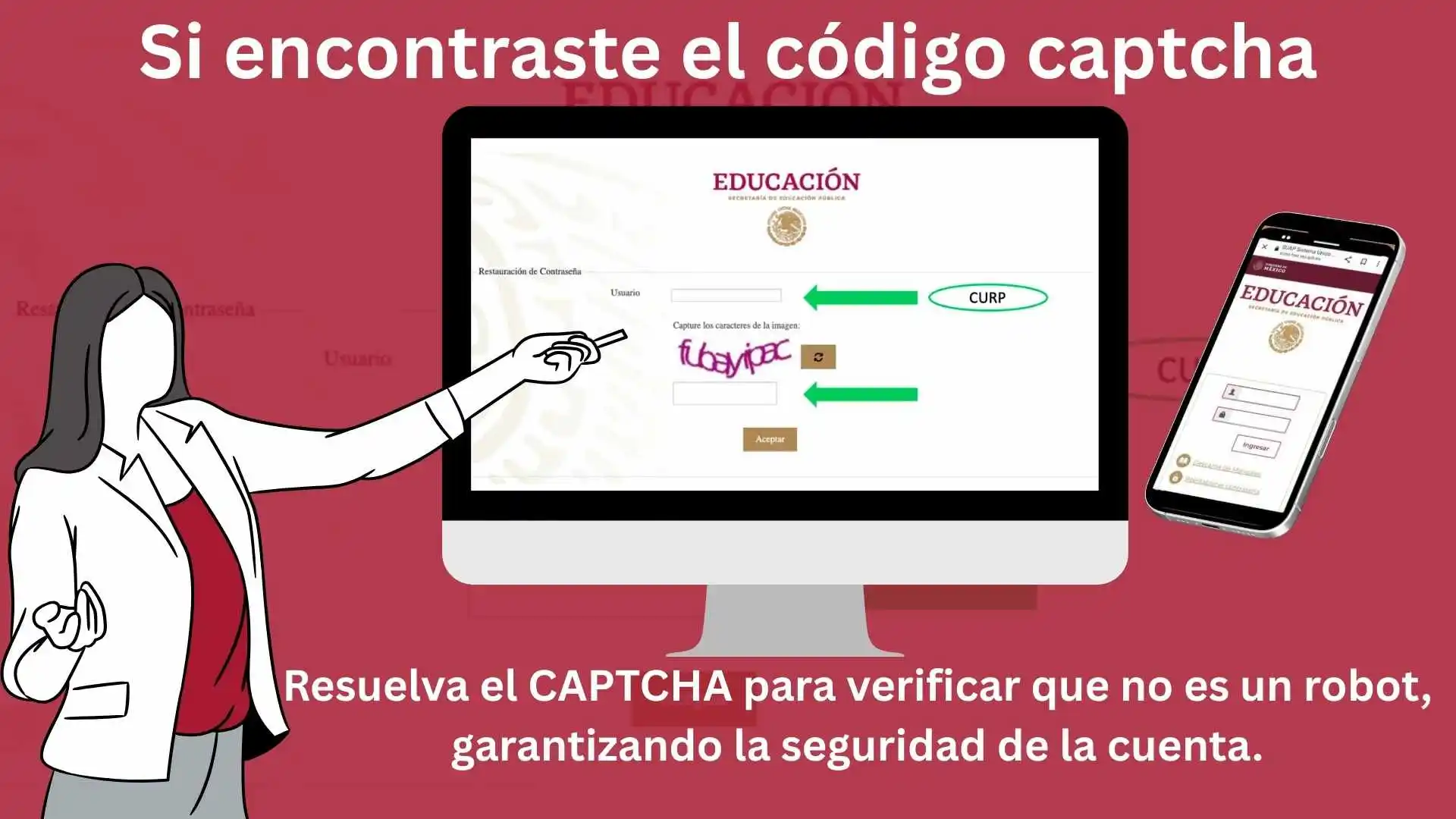 CAPTCHA para mi portal sep
