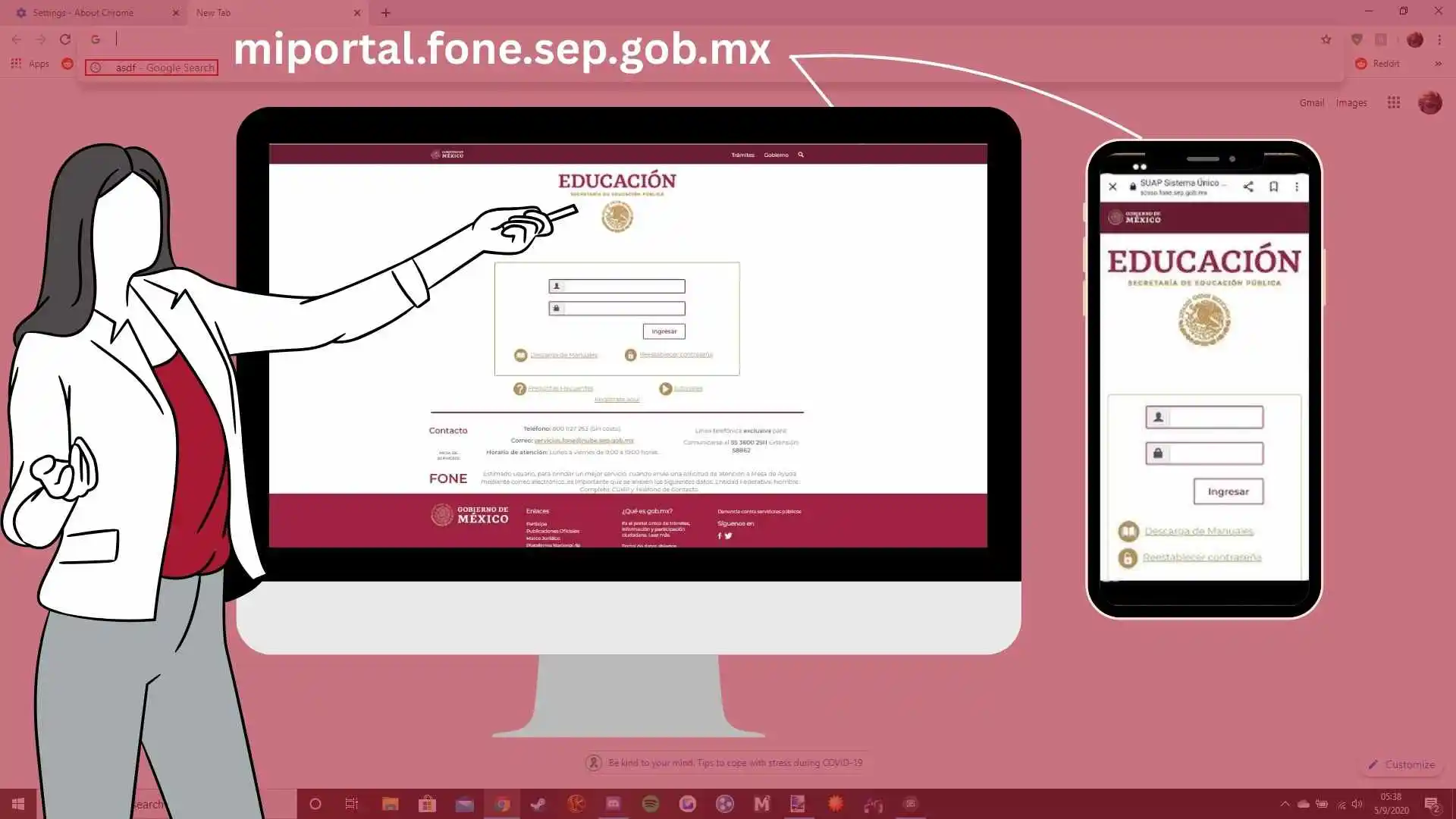 Sitio web oficial de Mi Portal Fone